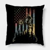 Vintage Mountain Bike Usa Flag Throw Pillow Official Mountain Biker Merch