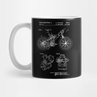 Mountain Bike Patent Inventors White Mug Official Mountain Biker Merch