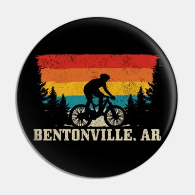 Bentonville Arkansas Vintage Mountain Bike Cycling Pin Official Mountain Biker Merch