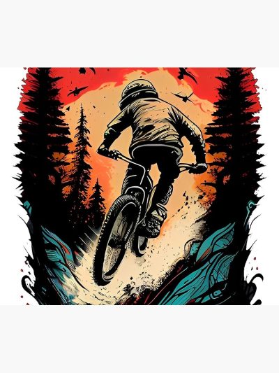 Downhill Mountain Bike Tapestry Official Mountain Biker Merch