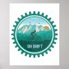 oh shift retro mountain bike vintage mtb cycling poster r727773f2b0ab47dfa54f215f4c243a45 wvc 8byvr 307 - Mountain Biker Gifts Store