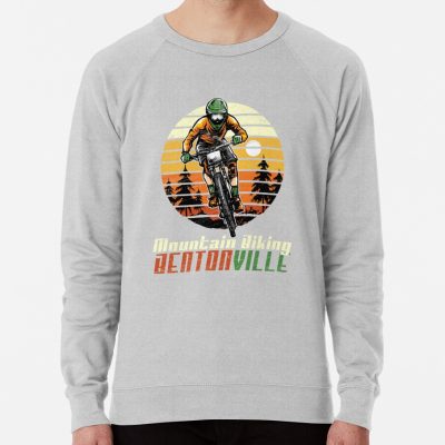 Vintage Sunset Bentonville Arkansas Mountain Biking Sweatshirt Official Mountain Biker Merch