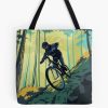 Retro Styled Mountain Bike Poster Art Tote Bag Official Mountain Biker Merch
