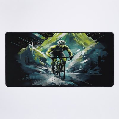 Cycling Up A Mountain Road Mouse Pad Official Mountain Biker Merch
