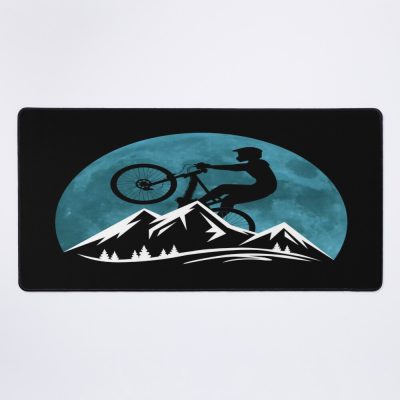 Mountain Bike Blue Moon Mouse Pad Official Mountain Biker Merch