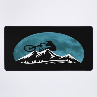 Mountain Bike Blue Moon Mouse Pad Official Mountain Biker Merch