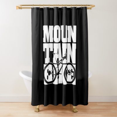 Mountain Bike Gifts For Mountain Bikers Shower Curtain Official Mountain Biker Merch