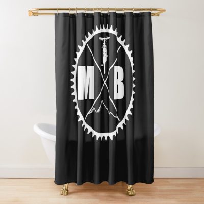 Mountain Bike Shower Curtain Official Mountain Biker Merch