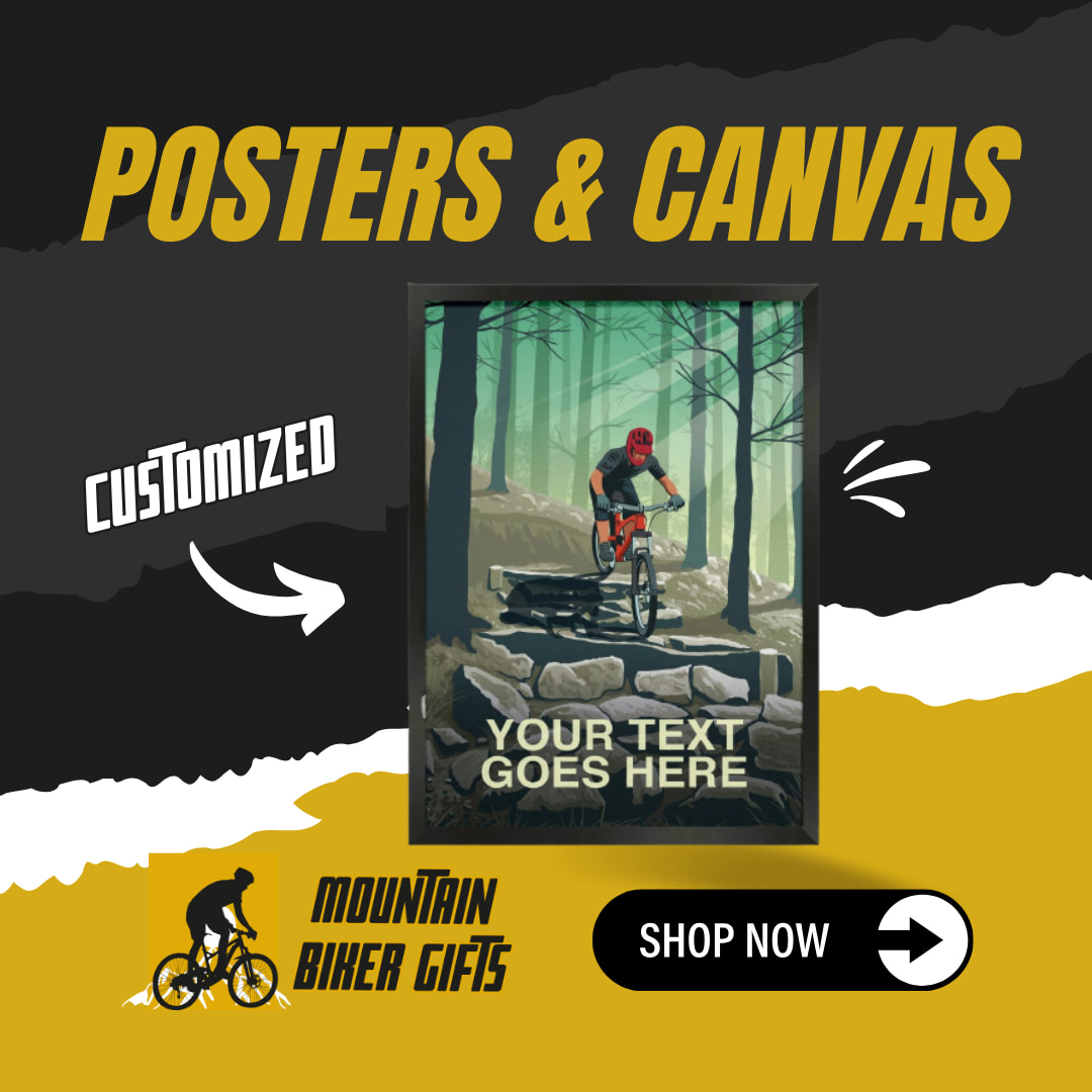 Moutain Biker Gifts Poster