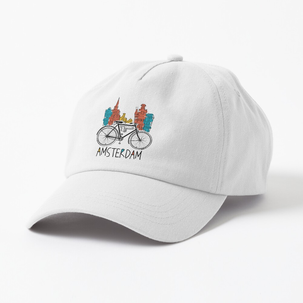 Mountain Bike Amsterdam Retro Netherlands Bike Bicylce Gift Cap